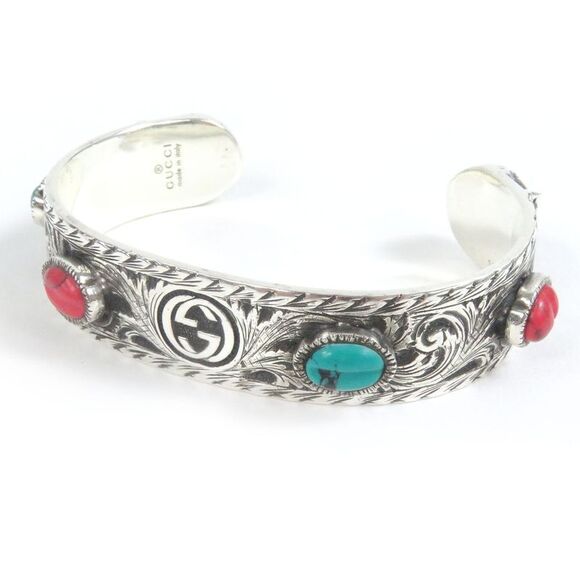 Gucci Le Marche des Merveilles Silver Bangle - Picture 1 of 10